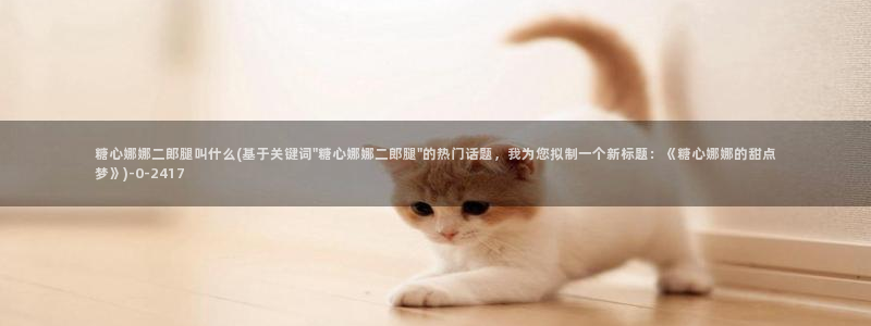 糖vlog心